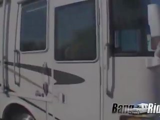 Amazing hardcore orgy scene in a van